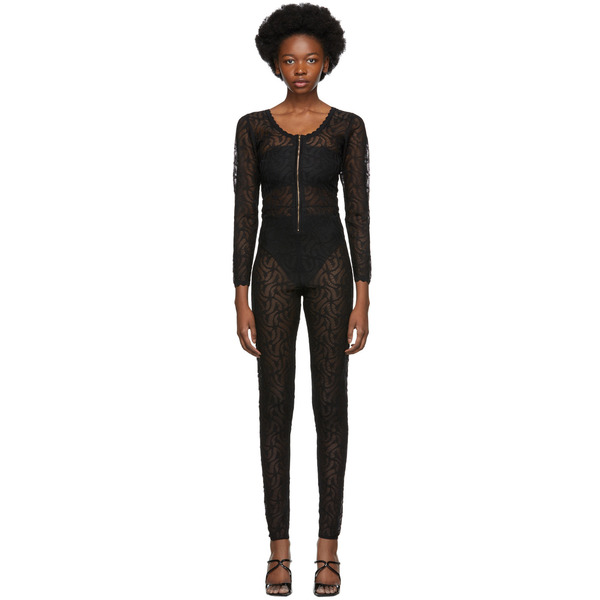  Diotima Black Lace Jumpsuit 