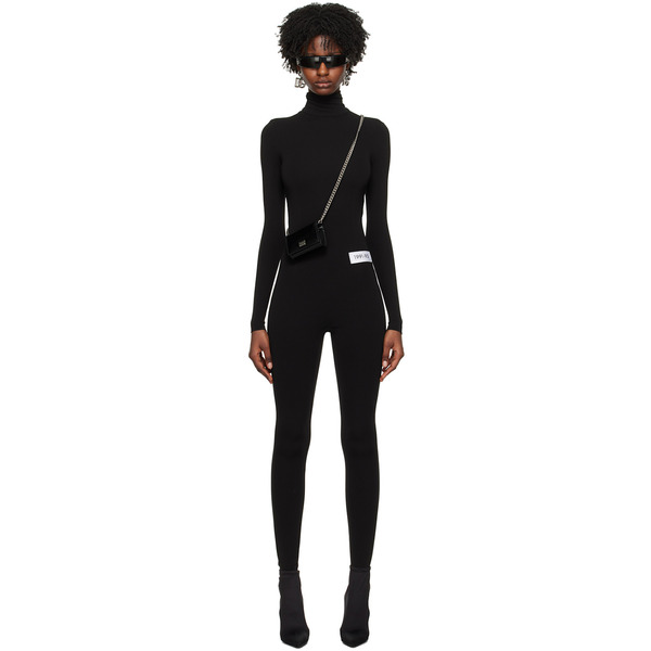  Dolce&gabbana Black Kim Kardashian Edition Turtleneck Jumpsuit 