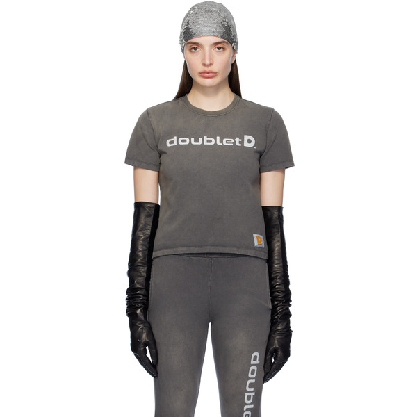  Doublet Black Printed T-shirt 