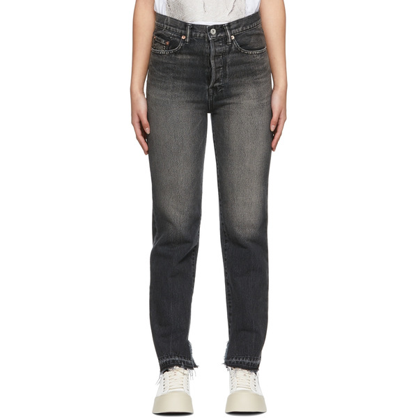  Doublet Black Recycled Straight-leg Jeans 