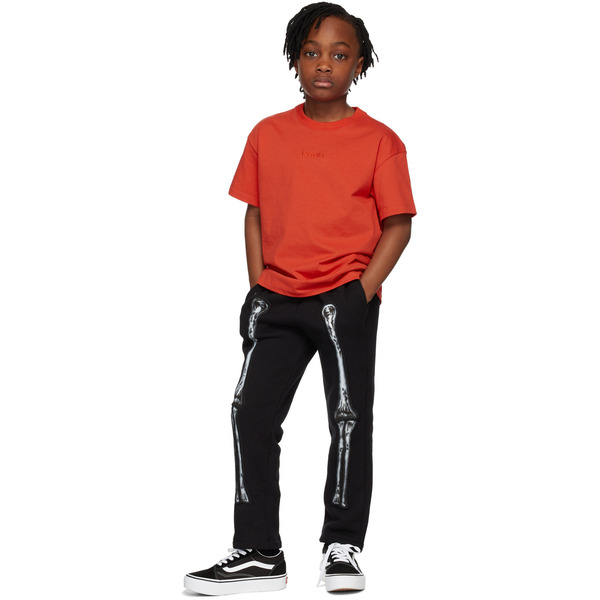  Doublet Kids Black Cotton Lounge Pants 