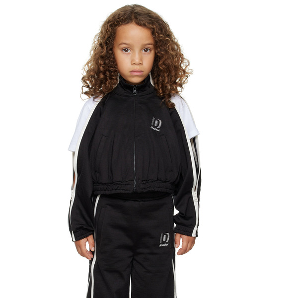  Doublet Kids Black Zip Up Track Jacket 