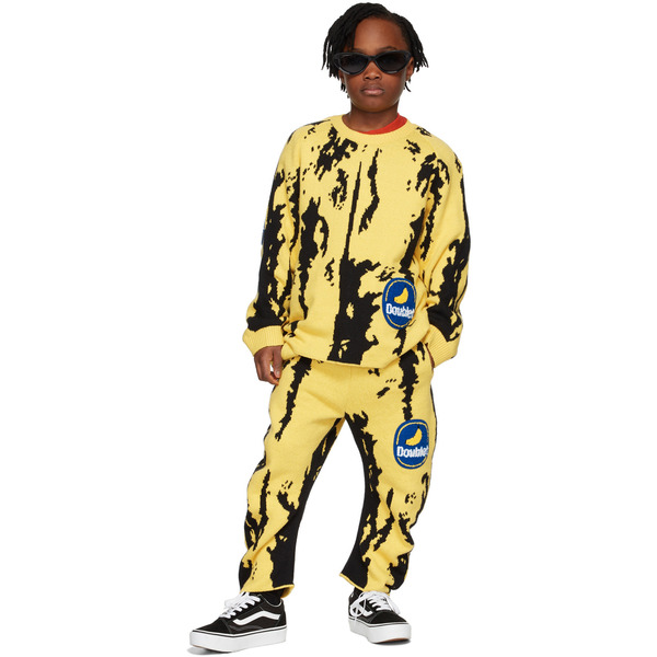  Doublet Kids Yellow & Black Banana Sweater 