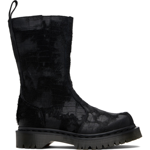  Dr. Martens Black Croc Rejena Boots 