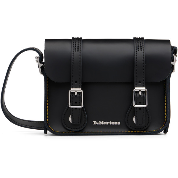  Dr. Martens Black 7 Inch Leather Crossbody Bag 