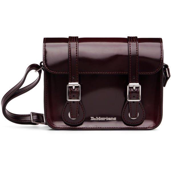  Dr. Martens Burgundy 7 Inch Faux-leather Crossbody Bag 