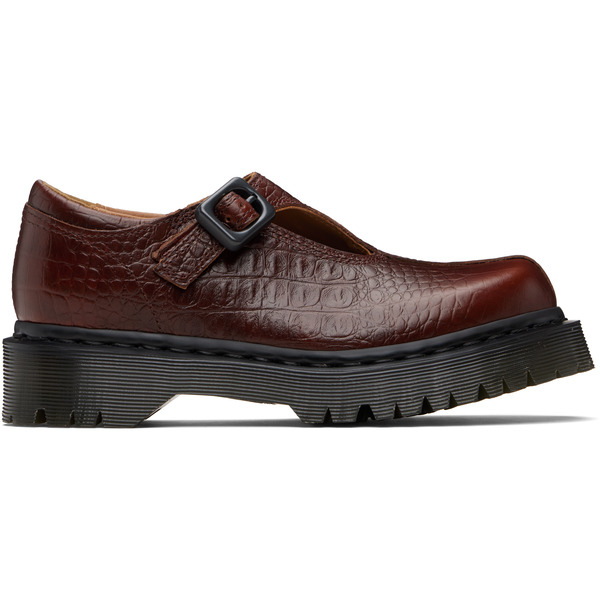  Dr. Martens Burgundy Regina Mary Jane Loafers 