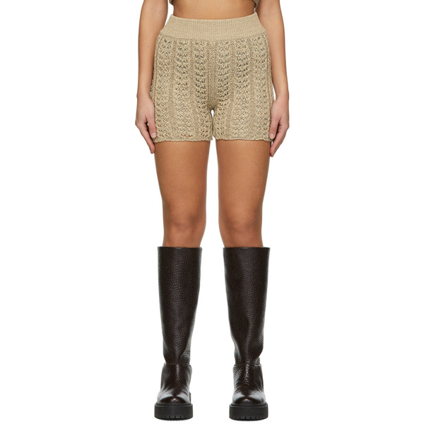  Drae Beige Cotton Shorts 