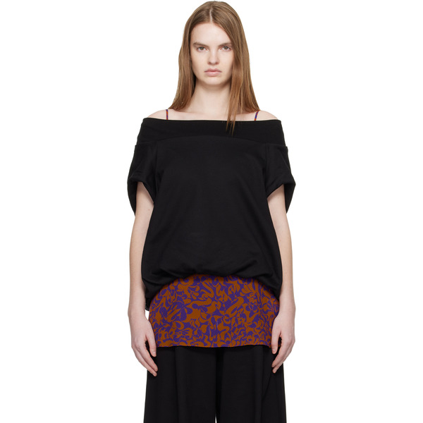 Dries Van Noten Black Cocoon Sweatshirt 