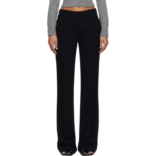  Dries Van Noten Black Crêpe Trousers 
