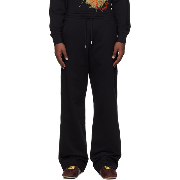  Dries Van Noten Black Drawstring Sweatpants 