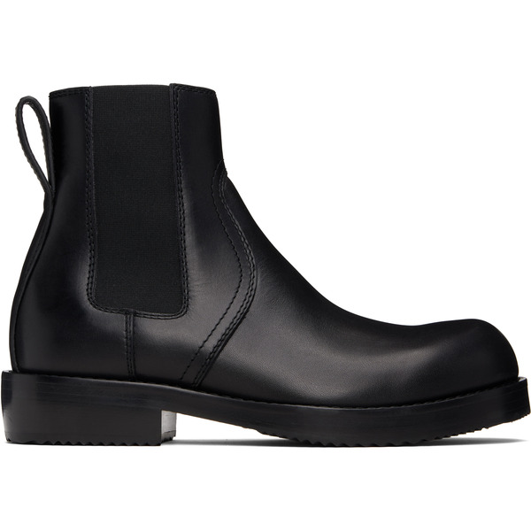  Dries Van Noten Black Leather Chelsea Boots 