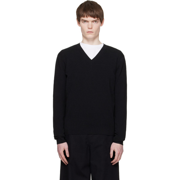  Dries Van Noten Black Pointelle Sweater 
