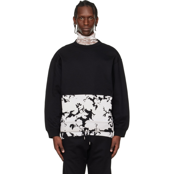  Dries Van Noten Black Printed Sweatshirt 