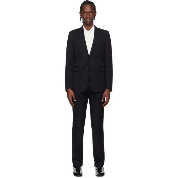  Dries Van Noten Black Single-breasted Suit 