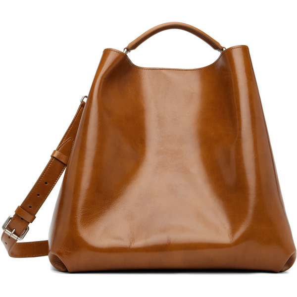  Dries Van Noten Brown Embossed-logo Bag 