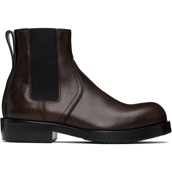  Dries Van Noten Brown Leather Chelsea Boots 