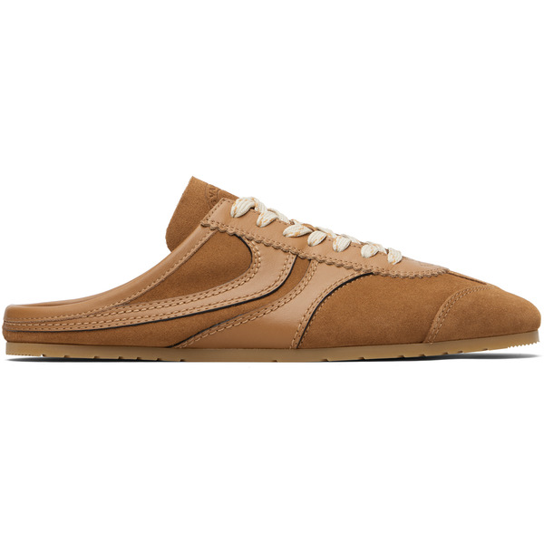  Dries Van Noten Brown Suede Mule Sneakers 