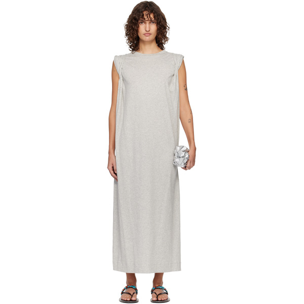  Dries Van Noten Gray Loose T-shirt Maxi Dress 