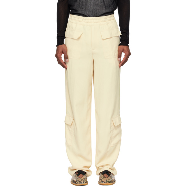  Dries Van Noten Off-white Twill Cargo Pants 