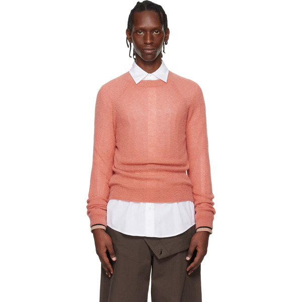  Dries Van Noten Pink Alpaca Sweater 