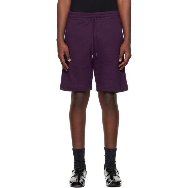  Dries Van Noten Purple Drawstring Shorts 