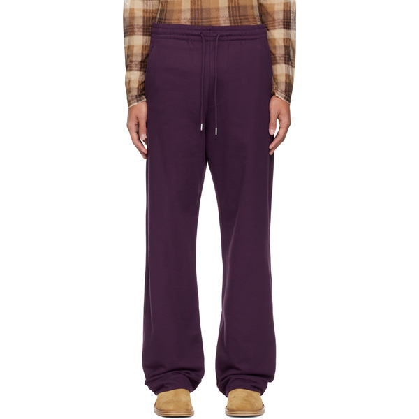  Dries Van Noten Purple Drawstring Sweatpants 