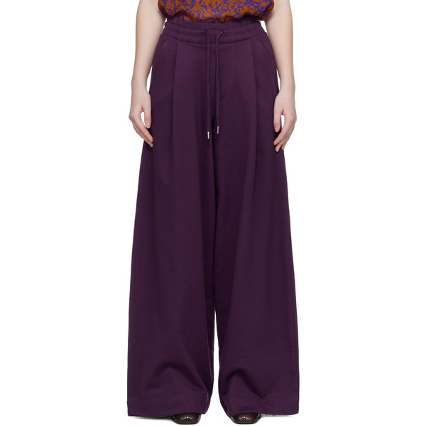  Dries Van Noten Purple Loose Sweatpants 