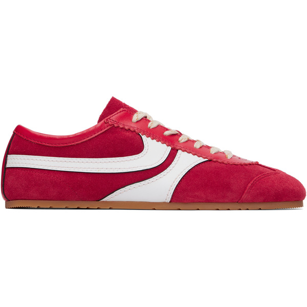  Dries Van Noten Red Suede Sneakers 