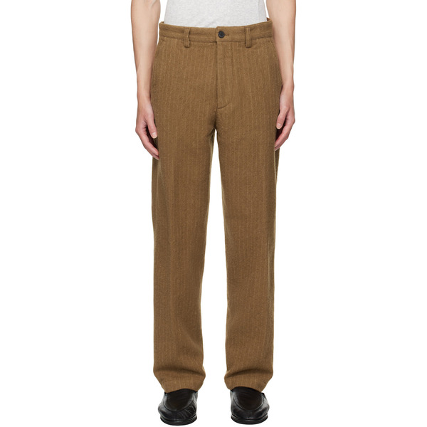  Dries Van Noten Tan Striped Trousers 