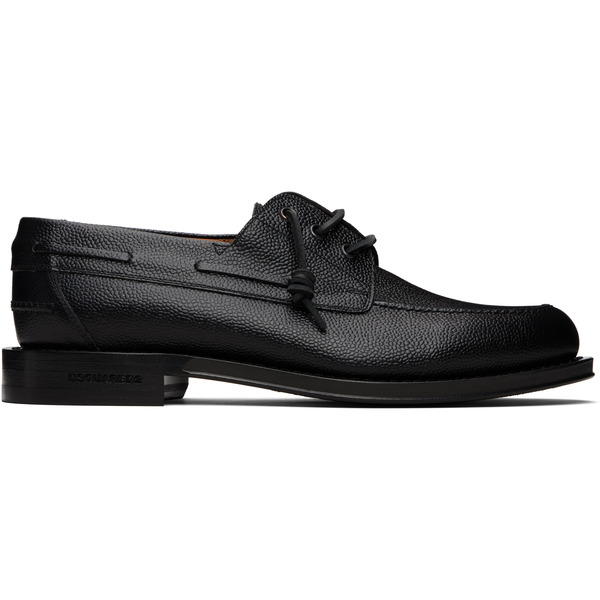  Dsquared2 Black Neoclassic Boat Shoe Derbys 