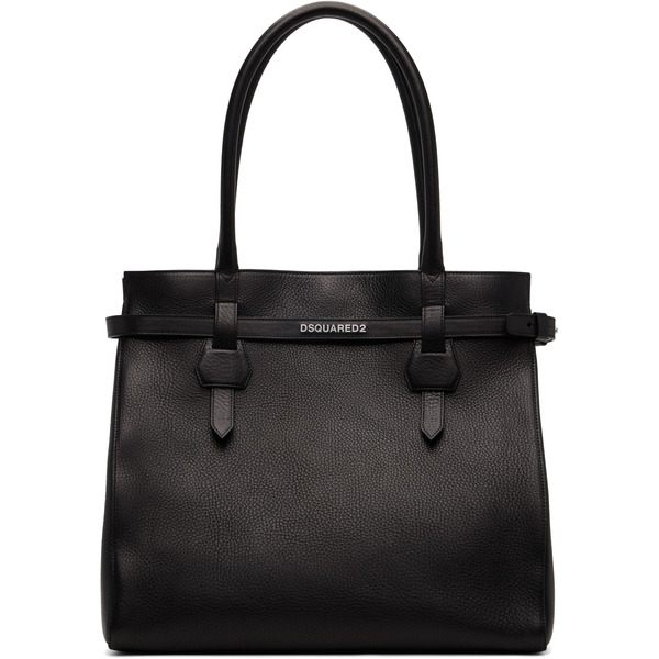  Dsquared2 Black Twin Shopping Tote 
