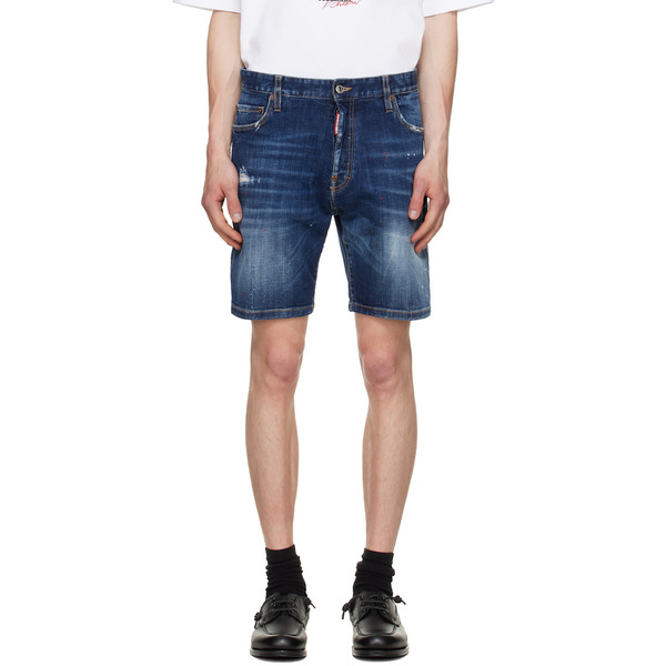  Dsquared2 Navy Marine Denim Shorts 