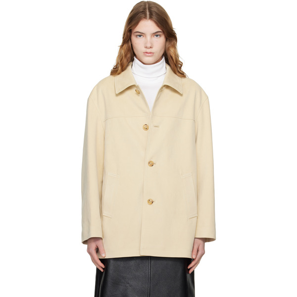  Dunst Beige Half Faux-suede Coat 