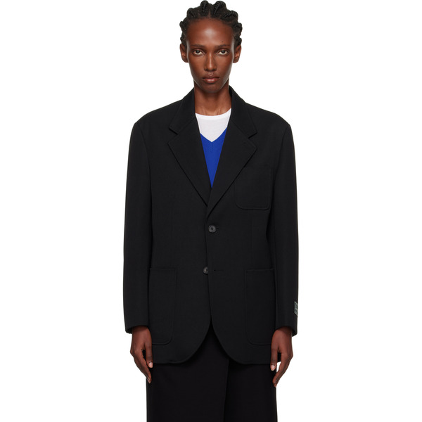  Dunst Black Oversized Wool Blazer 