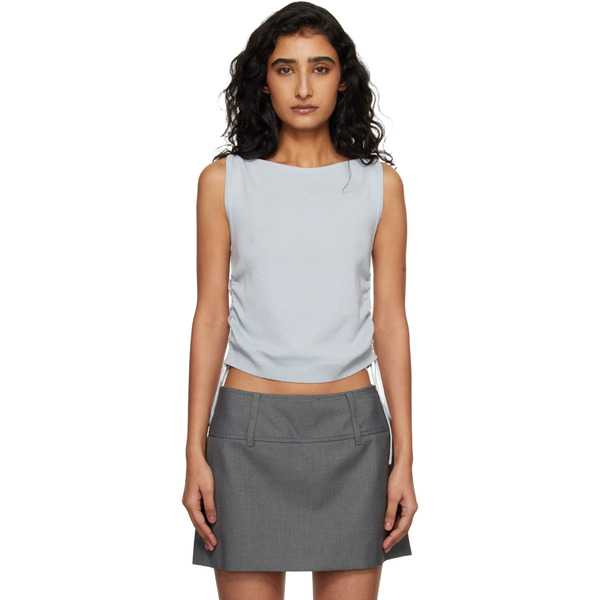  Dunst Blue Layering Knit Tank Top 
