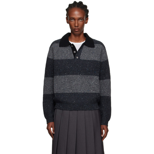  Dunst Gray Chunky Rugby Polo 