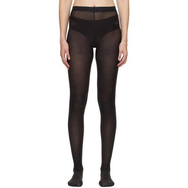  Durazzi Milano Gray Fringe Tights 