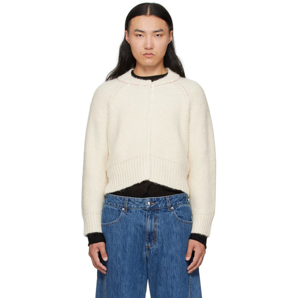  Eckhaus Latta Off-white Fisherman's Cardigan 