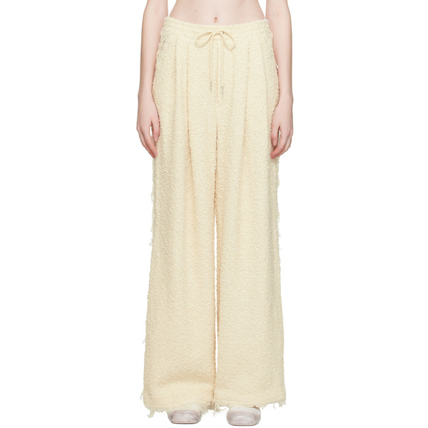  Eckhaus Latta Off-white Frayed Trousers 