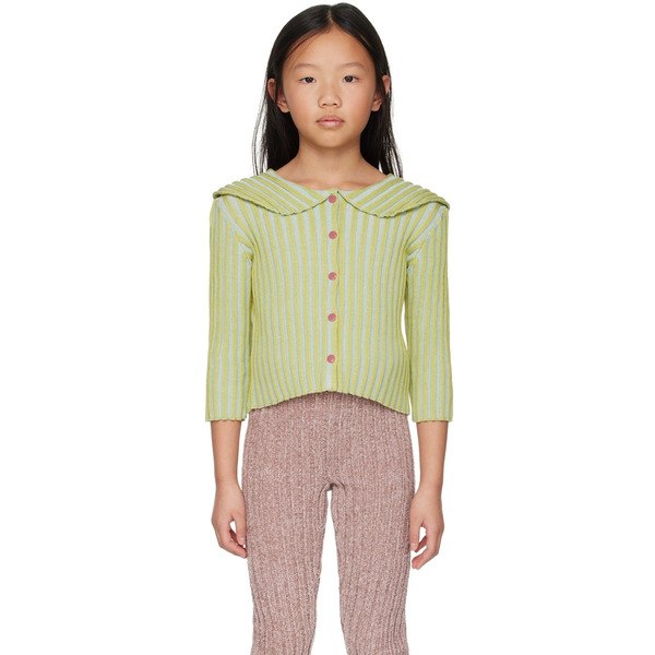  Eckhaus Latta Ssense Exclusive Kids Green Bambino Cardigan 