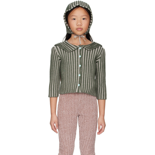  Eckhaus Latta Ssense Exclusive Kids Green Bambino Cardigan 