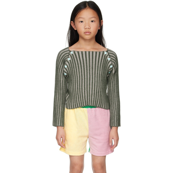  Eckhaus Latta Ssense Exclusive Kids Green Sweater 