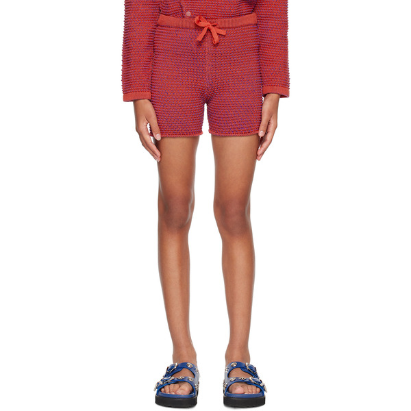  Eckhaus Latta Ssense Exclusive Kids Red Field Shorts 