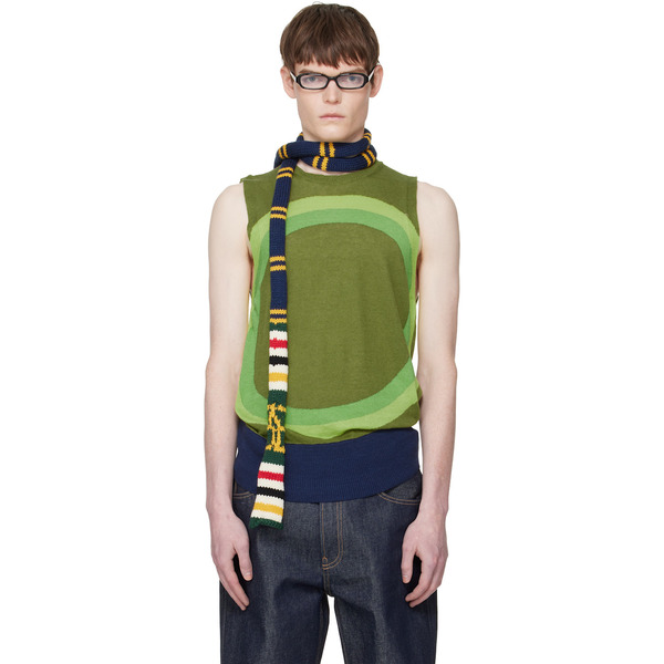  Edward Cuming Green Vortex Tank Top 