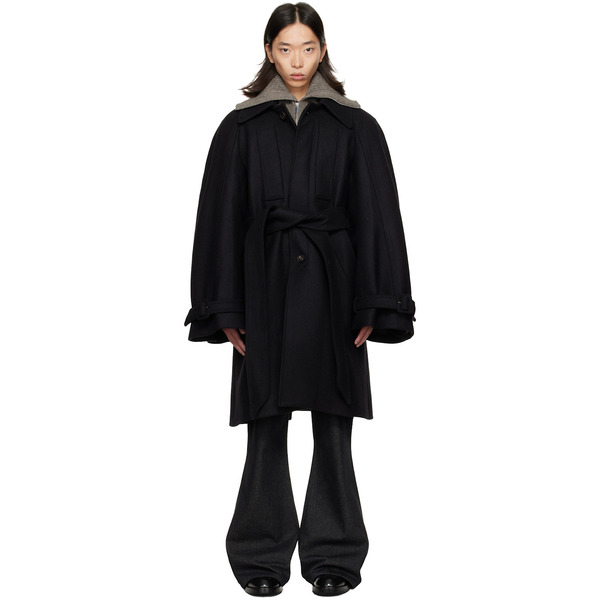  Egonlab Black Long Raglan Coat 