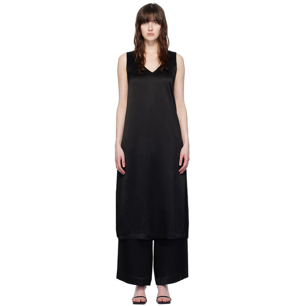  Elleme Black V-neck Midi Dress 