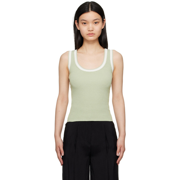  Elleme Green Scoop Neck Tank Top 