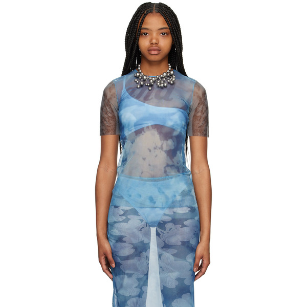  Elliss Blue Graphic T-shirt 
