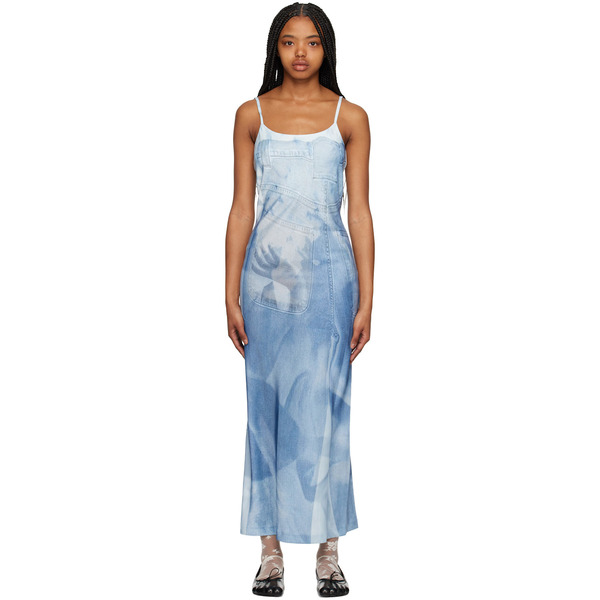  Elliss Blue Handy Jean Maxi Dress 